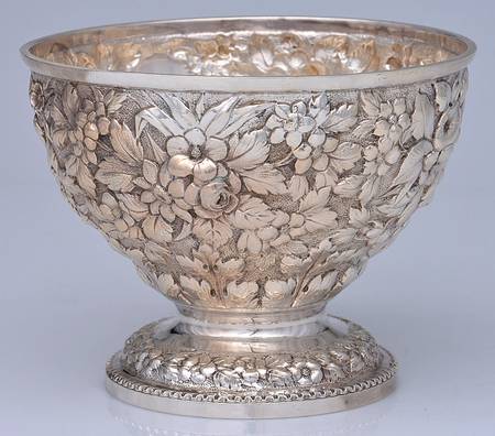 ANW1 (Coin, Hollowware) 6" Footed Bowl