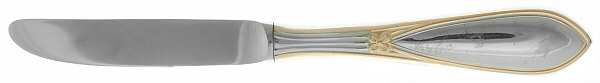 3PL3GO (Stainless, Gold Accent) Modern Hollow Butter Spreader (Stainless) by 3 Plus