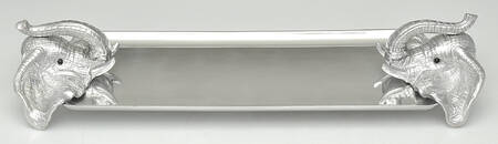 Elephants (Aluminum, Hollowware) 20" Oblong Tray