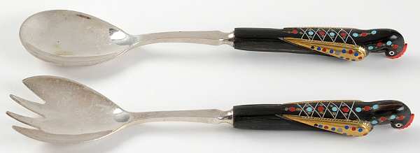 AHF1 (Stainless) (2 Pc) Solid Salad Set