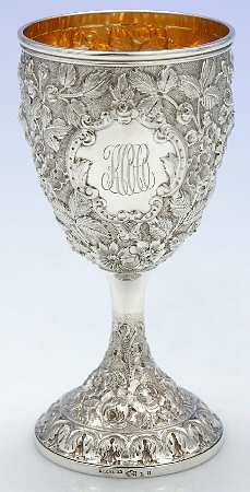 Repousse (Sterling, Hollowware) Water Goblet