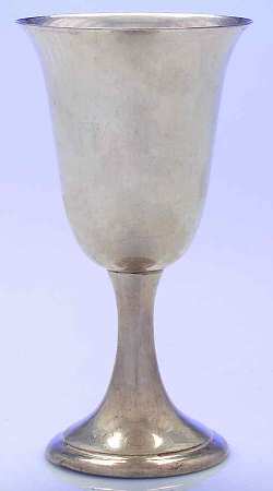 S249 (Sterling, Hollowware) Water Goblet by Alvin