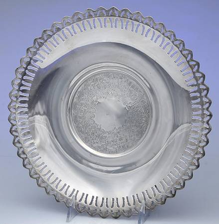 Silverplate Hollowware 10" Sandwich Plate by Academy
