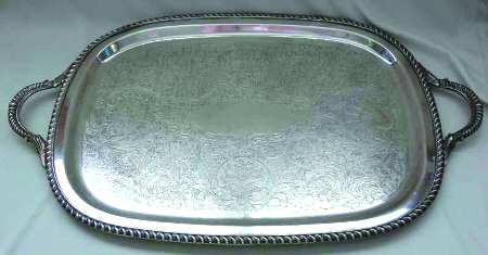 500 (Silverplate Hollowware) Silverplate Waiter Tray