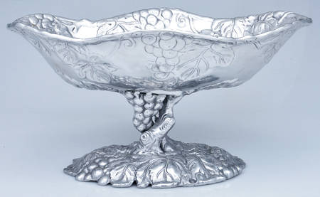 Grape (Aluminum, Hollowware) Oval Footed Centerpiece by Arthur Court