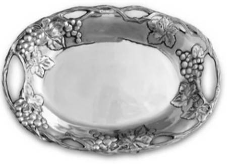 Grape (Aluminum, Hollowware) 13" Oval Tray