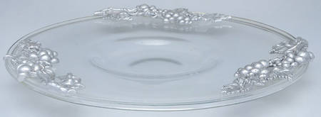 Grape (Aluminum, Hollowware) Phoenix Tray by Arthur Court