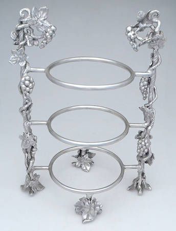 Grape (Aluminum, Hollowware) Dinner Plates Caddy