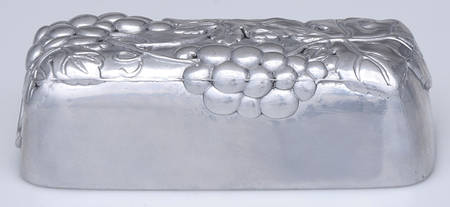 Grape (Aluminum, Hollowware) Metal Lid No Glass Base 1/4 Pound Butter
