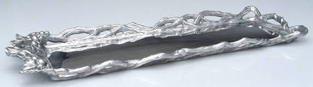 Grape (Aluminum, Hollowware) 19" Oblong Tray by Arthur Court