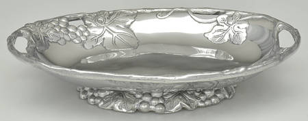 Grape (Aluminum, Hollowware) 11" Oval Vegetable Bowl