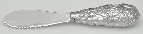 Grape (Aluminum, Hollowware) Soft Cheese Knife with Stainless Blade