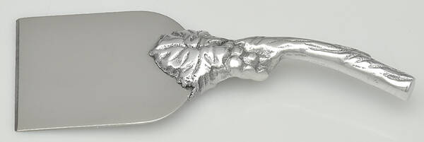 Grape (Aluminum, Hollowware) Hard Cheese Knife with Stainless Blade