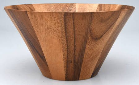 Grape (Aluminum, Hollowware) Wood Salad Serving Bowl