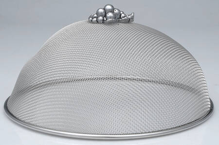 Grape (Aluminum, Hollowware) 10" Mesh Dome Picnic Cover
