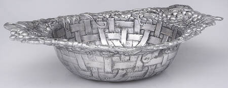 Grape (Aluminum, Hollowware) Basket by Arthur Court