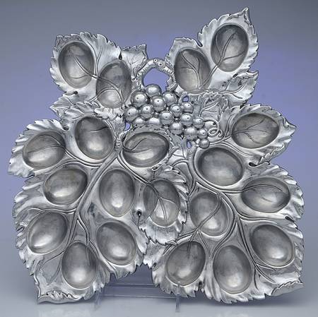 Grape (Aluminum, Hollowware) Deviled Egg Tray (Holds 20) by Arthur Court