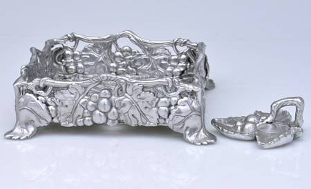 Grape (Aluminum, Hollowware) Square Napkin Holder with Weight