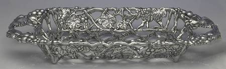 Grape (Aluminum, Hollowware) Rectangular Casserole Holder by Arthur Court