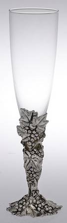 Grape (Aluminum, Hollowware) Champagne Flute Glass
