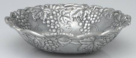 Grape (Aluminum, Hollowware) 8" Round Bowl by Arthur Court