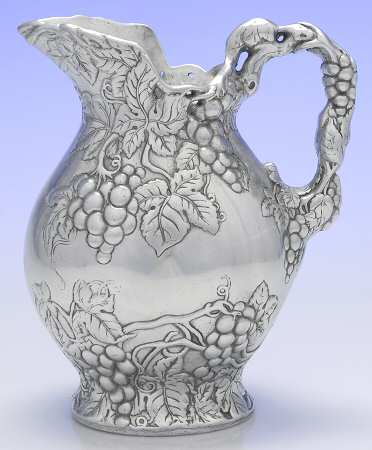 Grape (Aluminum, Hollowware) 80 Oz Water Pitcher by Arthur Court