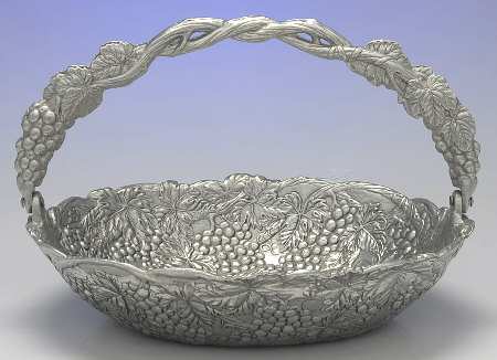 Grape (Aluminum, Hollowware) by Arthur Court
