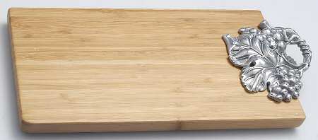 Grape (Aluminum, Hollowware) Wood Cheese Board