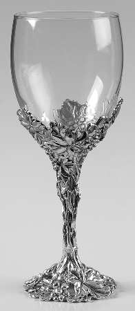 Grape (Aluminum, Hollowware) Wine Goblet by Arthur Court