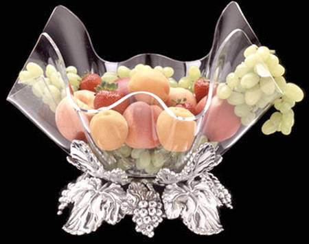 Grape (Aluminum, Hollowware) Stand for Acrylic Bowl 14"