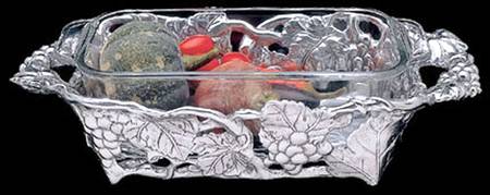 Grape (Aluminum, Hollowware) Loaf Holder with Pyrex Liner
