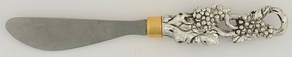 Grape (Aluminum, Hollowware) Modern Hollow Butter Spreader (Stainless)