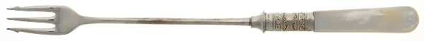 Pearl Handle Flatware 1 (Sterling) Long Pearl Handle Pickle Olive Fork by A Howell Co Inc