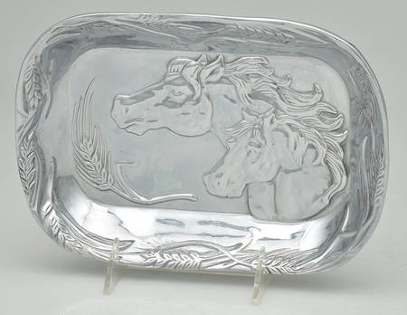 Horse (Aluminum, Hollowware) 9" Rectangular Tray