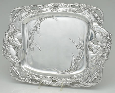 Horse (Aluminum, Hollowware) 18" Rectangular Tray