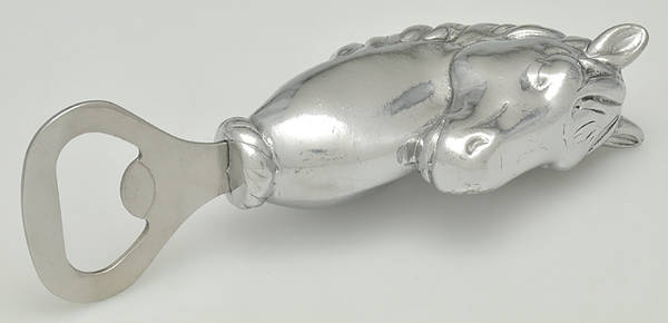 Horse (Aluminum, Hollowware) Bottle Opener with Stainless Bowl