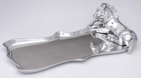 Horse (Aluminum, Hollowware) 17" Oblong Tray