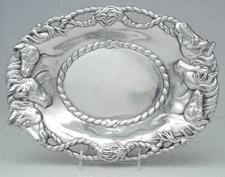 Horse (Aluminum, Hollowware) 14" Oval Serving Platter