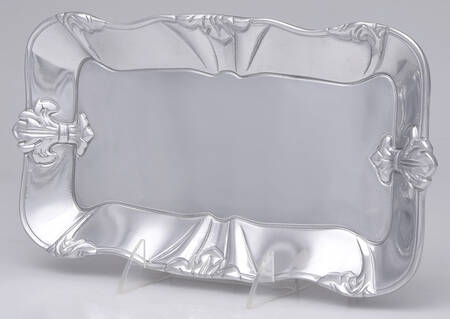 Fleur de Lis (Aluminum, Serveware) 12" Bread Tray