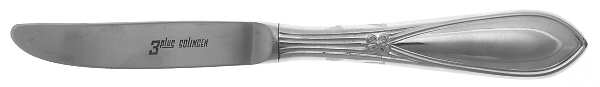 3PL3 (Stainless) Modern Hollow Butter Spreader (Stainless) by 3 Plus