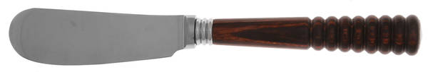 Athenes-Rio Wood (Stainless) Butter Spreader Hollow Hdl-Paddle/Stainless Blade