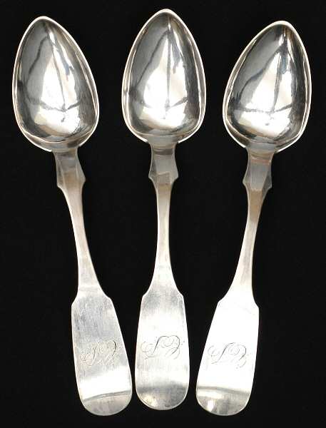 Coin Silver Flatware Teaspoon - Set of 3 by Artemas O. Fairchild