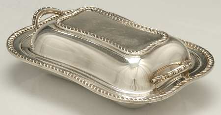151 (Silverplate, Hollowware) 8" Double Vegetable