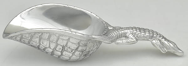 Alligator (Aluminum, Hollowware) Ice Scoop Solid Piece