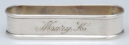 N60 (Sterling, Hollowware) Oblong Napkin Ring