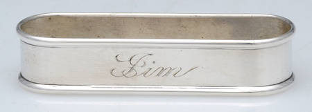 N60 (Sterling, Hollowware) Oblong Napkin Ring