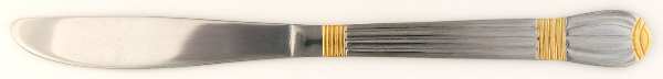 ACV5 (Stainless, Gold Accent) Modern Solid Knife
