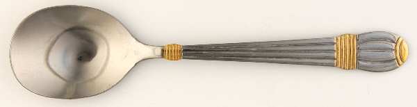 ACV5 (Stainless, Gold Accent) Sugar Spoon