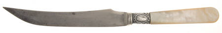 Pearl Handle 1 (Sterling) Pearl Handle Small Steak Carving Knife,Stnls Prong by A. J. Jordan