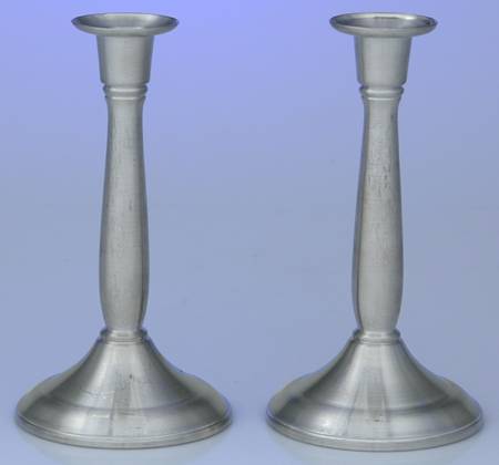 Pewter Candlesticks Pair of 6" Candlesticks